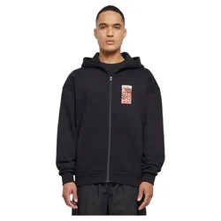 Mister Sweat-shirt à Zip Puffer Peace Heavy Oversize Black S