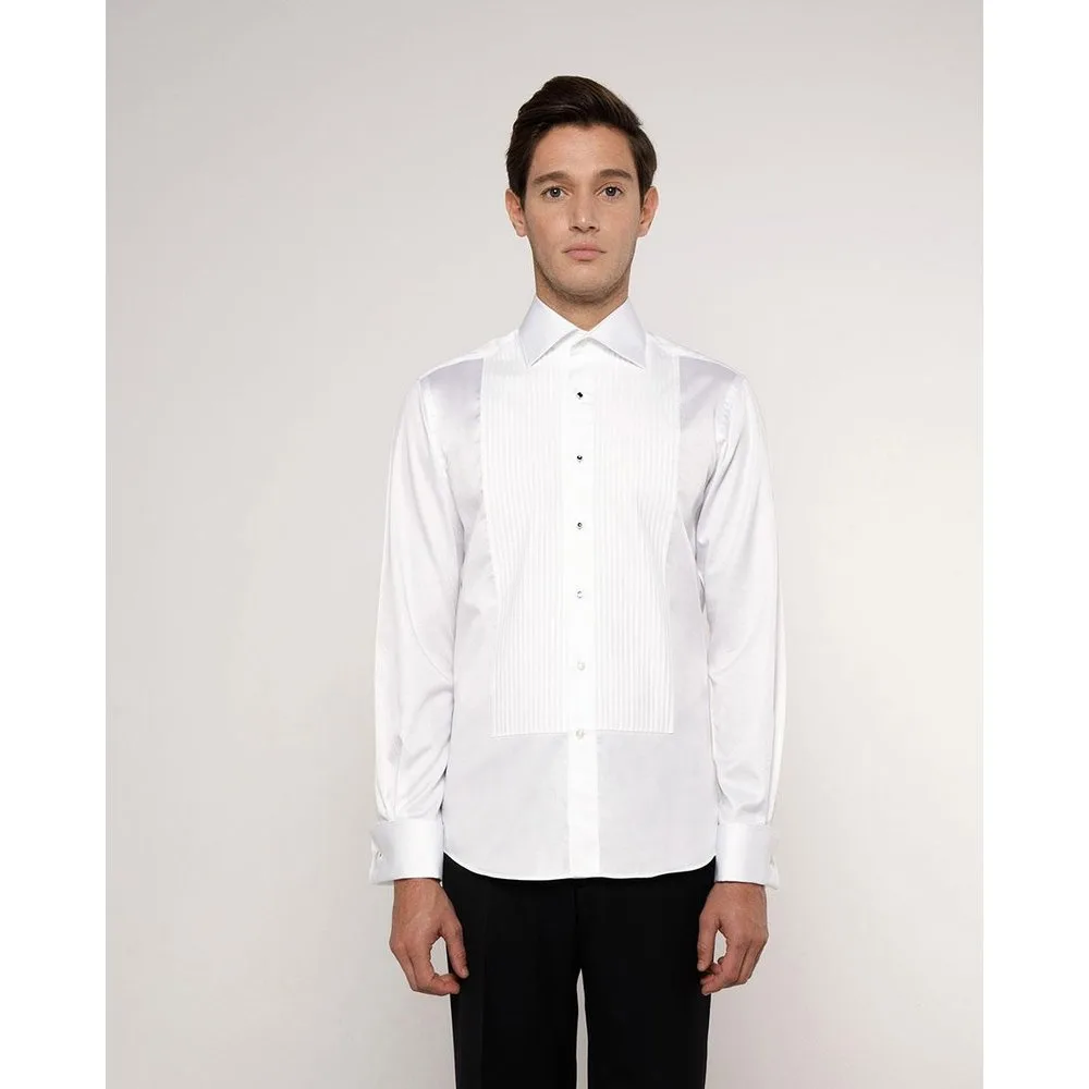 Camisa de hombre esmoquin de algodón - Mirto - FashionsVida