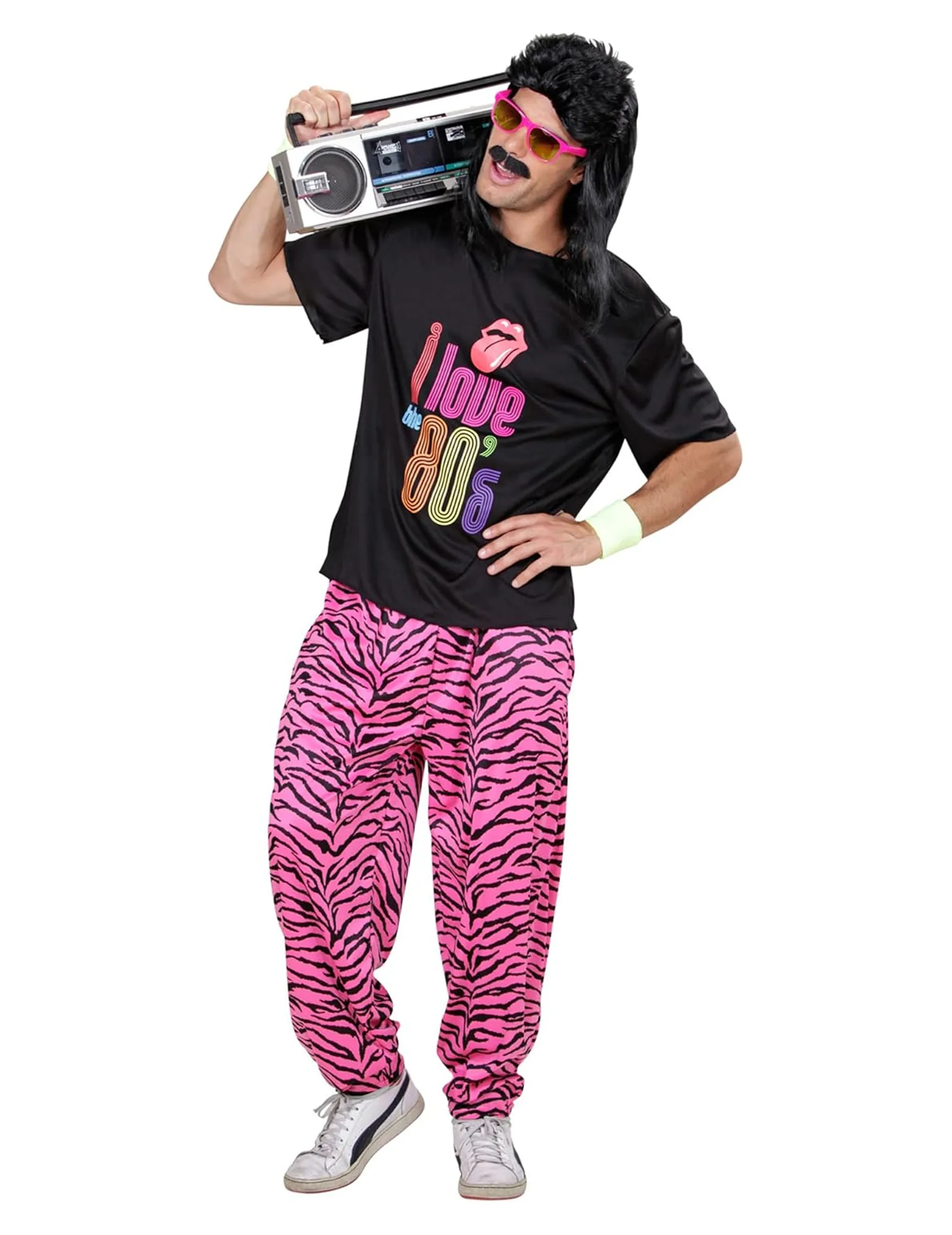 Er Jahre Kostüm Disco schwarz-pink - Widmann - FashionsVida