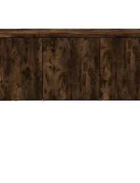 Meuble Tv Chêne Fumé 80x34x30 Cm Bois D'Ingénierie Einheitsgrösse
