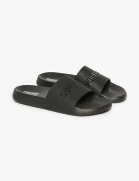 Superdry Damen Code Logo Badesandalen Schwarz - Größe: S - 29.99 - FashionsVida