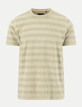 Gestreiftes T-Shirt Beige L - Fynch-Hatton - FashionsVida