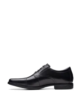 Wide Fit Leather Oxford Shoes Black female - Clarks - FashionsVida