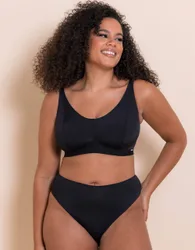 Zen Non-Wired Bralette - Black - Size: 40DD/E