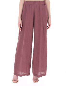 Pantalone a palazzo ROSA SCURO 42