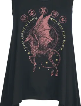 Top - Thestral - S bis 3XL - für Damen - Größe M - schwarz - EMP exklusives Merchandise! - Frauen - female - Harry Potter - FashionsVida