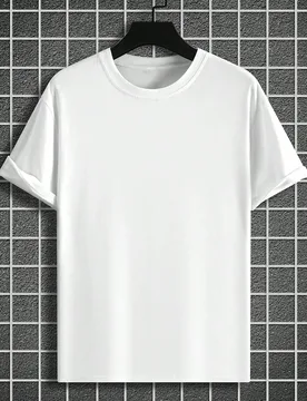 Camiseta De Manga Corta Para Hombre Con Cuello Redondo Y Color Sólido - Shein - FashionsVida