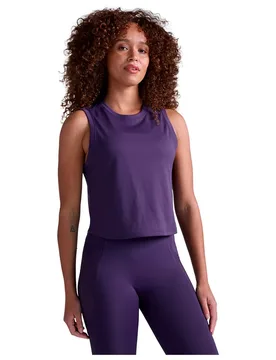 Maglietta Senza Maniche Aero Mesh Crop Velvet Purple / Violet Reflective M - 2XU - FashionsVida