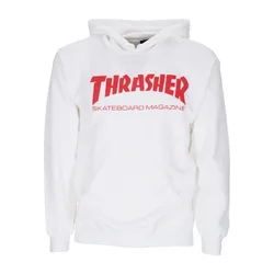 Felpa Cappuccio Uomo Skatemag Hood White/red