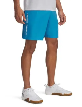 Short Tech Woven Wordmark Ether Blue / White 2XL