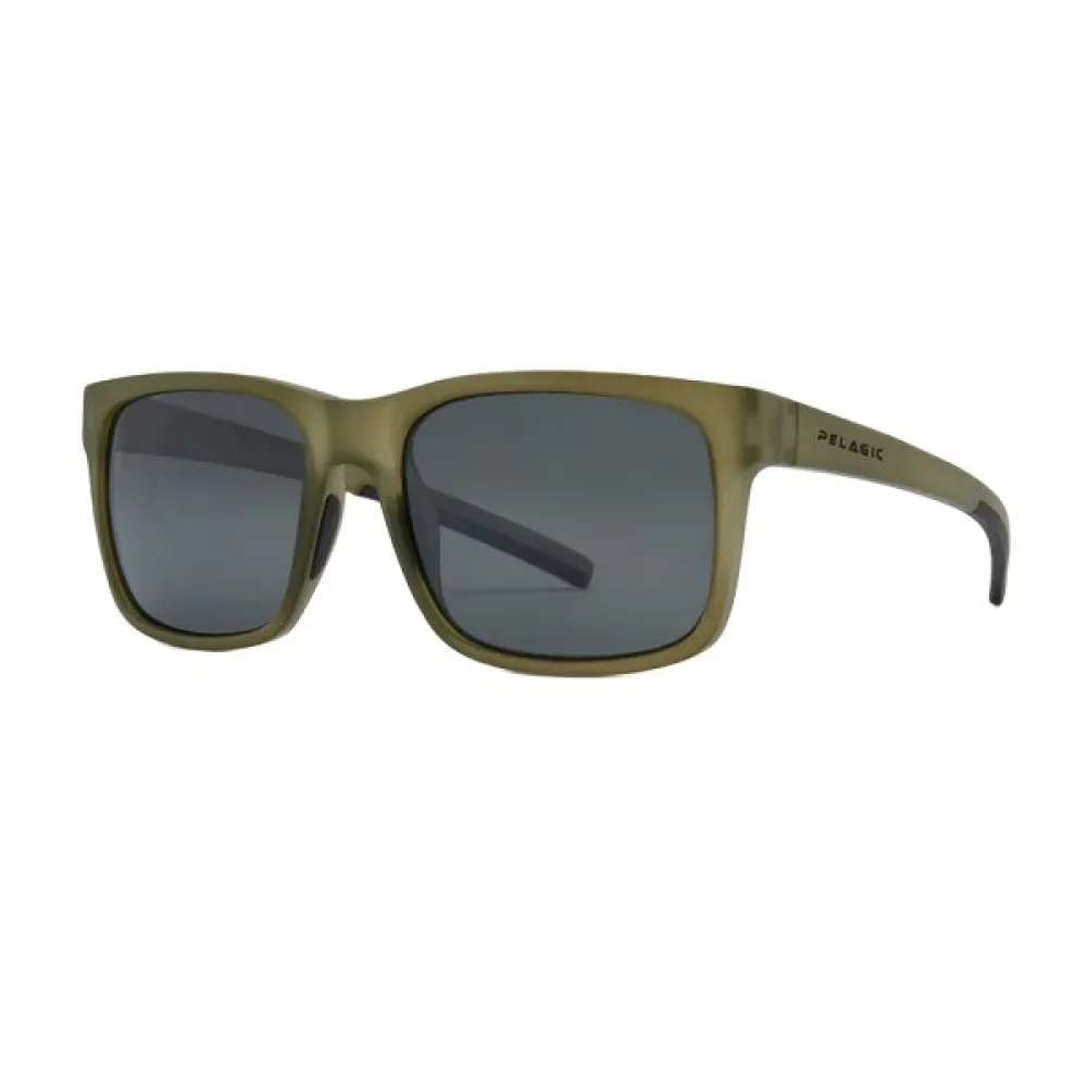 Latitude Polarized Sunglasses Smoke Grey One Size Men - PELAGIC - FashionsVida