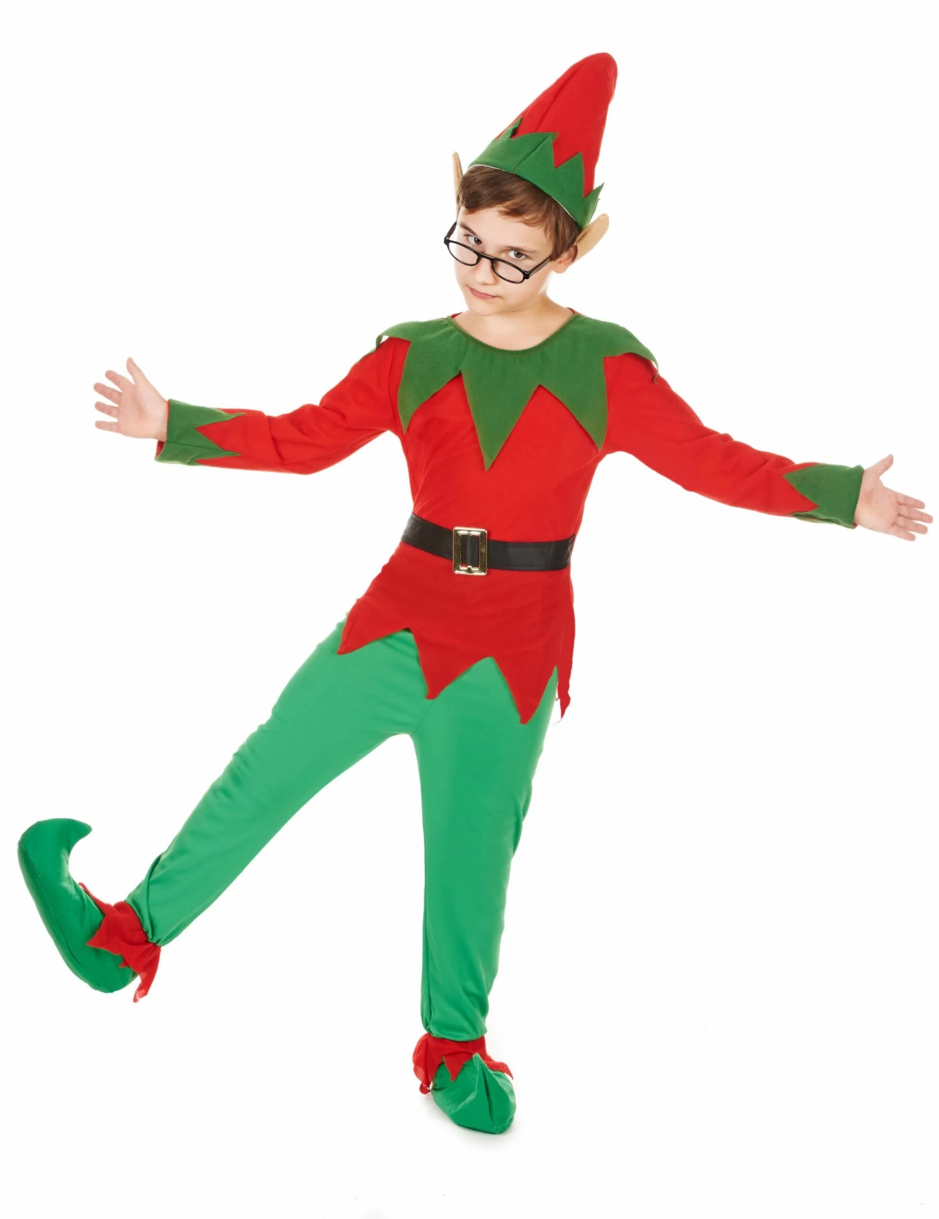Wichtel Kinderkostüm Weihnachtskostüm rot-grün - KARNEVAL-MEGASTORE - FashionsVida