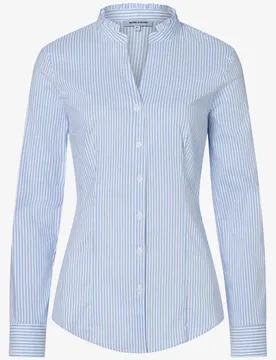 Striped Cotton Stretch Blouse female