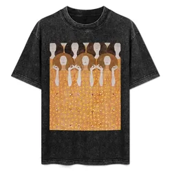 Beethoven Frieze by Gustav Klimt T-Shirt man t shirt cotton t shirt man plain T-Shirt
