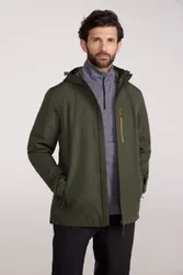 Brisk Extreme Mens Waterproof Jacket - Green - Green - Size: M