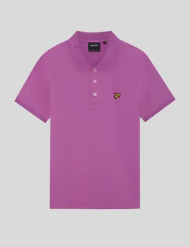 Men's Cotton Polo Shirt Prism Pink - Lyle & Scott - FashionsVida
