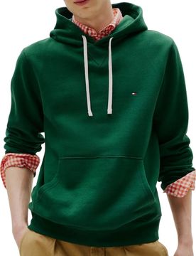 Felpa verde con cappuccio MW0MW39997L6K