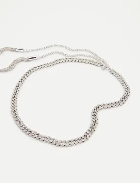 Cinturón de eslabones con brillantes - Latouche - FashionsVida