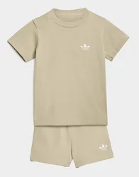 Short T-shirt Set - Beige, beige beige Bambino taglia 12-18M
