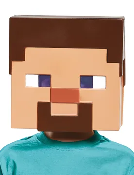 Minecraft-Lizenzmaske Steve Videospielmaske hautfarben-braun - KARNEVAL-MEGASTORE - FashionsVida