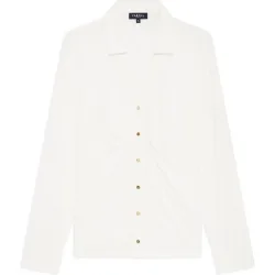 Camisa de mujer con botones a contraste