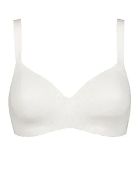 Women's 1 Pack Sloggi Zero Feel Bliss THE UP T-Shirt Bra Silk White S - White - Size: Small - SockShop - FashionsVida