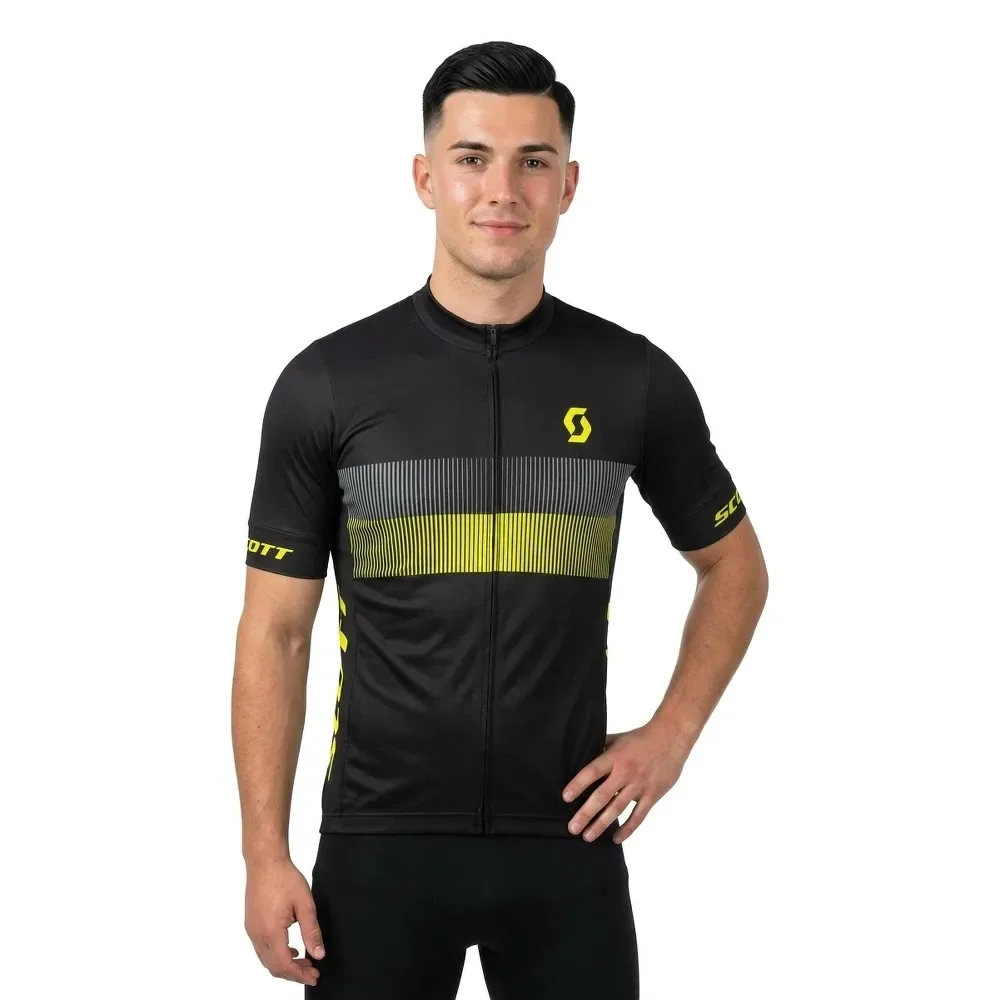 Maglia A Maniche Corte Rc Team 10 Black / Sulphur Yellow - Scott - FashionsVida