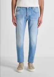 Jeans slim fit uomo blu denim