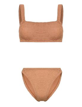 Xandra Metallic Crinkle Bikini Set