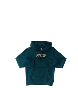 Felpa con cappuccio PETROLIO 128