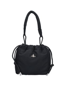 Two-Tone Polyester Shoulder Bag
