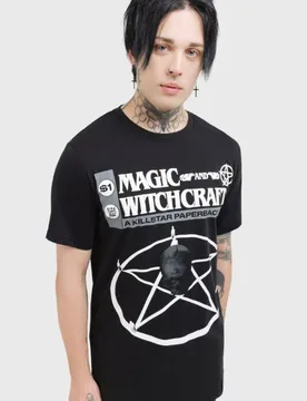 Gothic T-Shirt - Paperback T-Shirt - XS bis L - für Männer - Größe S - schwarz - Männer - male - Killstar - FashionsVida