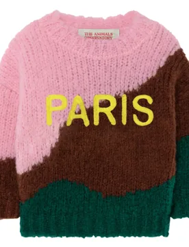 Colour Blocked 'Paris' Knit - The Animals Observatory - FashionsVida