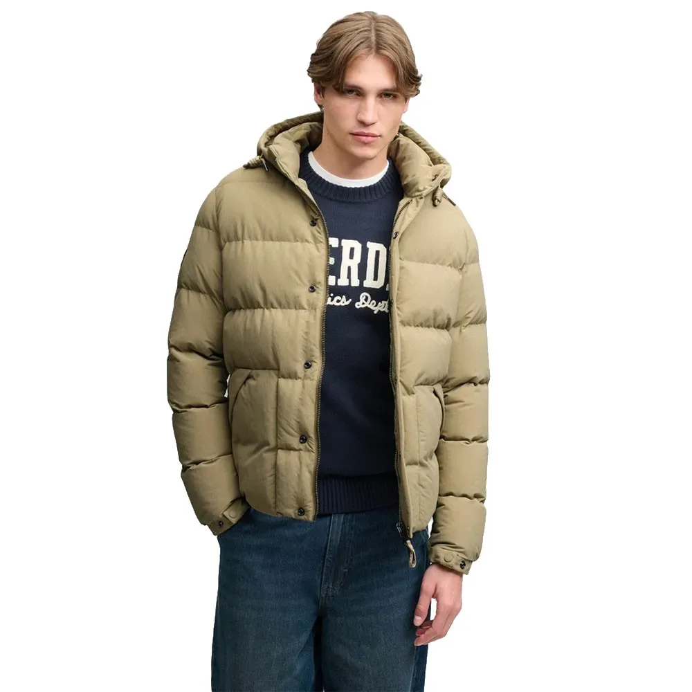 Giacca Trapuntata Classic Everest Buckwheat Beige M - Superdry - FashionsVida