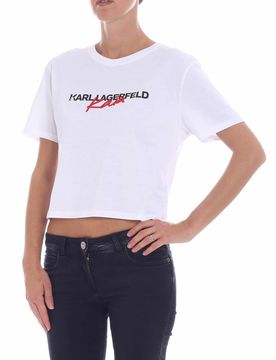 T-shirt bianca Karl x Kaia