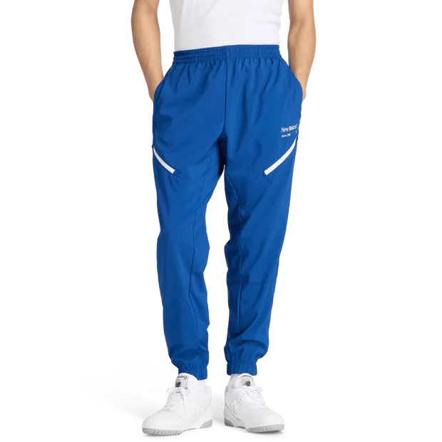 Reimagined Men Pants - Blue - Size L - Poly Jersey - Blue - Size: Large - New Balance - FashionsVida