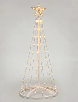Lampe Led Cone Tree 1.8m Warm White Ip44 Indoor & Outdoor Low Voltage Transparent 50 cm x 1.8m