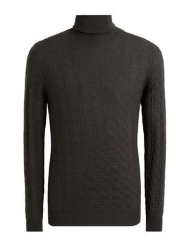 Rollkragenpullover Herren Braungrau S Herren