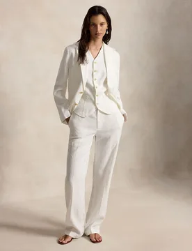 Blazer de mujer de lino con bolsillos - Polo Ralph Lauren - FashionsVida