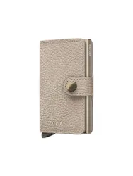 Geldbörse - Miniwallet Pebble latte creme damen