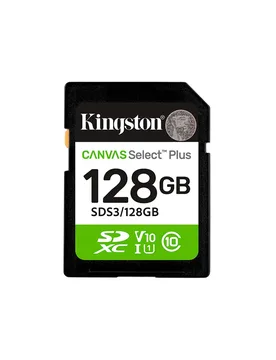 Carte Mémoire 128gb Sdxc Canvas Select Plus Gen3 150 Mb/s C10 Uhs-i U1 V10 Black One Size unisex - Kingston - FashionsVida