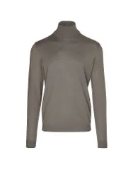Pull à col roulé marron M