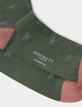 Calcetines de hombre de algodón cepillado con logo - Hackett - FashionsVida