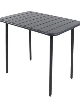 Gartentisch "Sumila" 80 x 55 Schwarz - VCM - FashionsVida