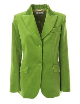 Blazer in velluto elasticizzato