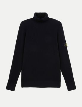 Regular-Fit Rollkragenpullover Schwarz XL