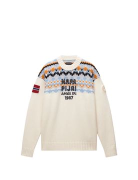 Pull col rond en laine mélangée