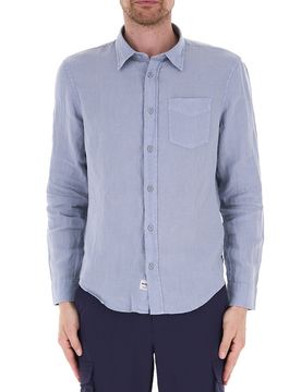 Camicia in lino AZZURRO POLVERE L