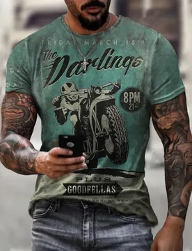Men's Vintage Union Jack Moto T-Shirt 3D Print British Flag Biker Tee High-Quality Breathable Retro Graphic Shirt For Biker Fans - Aliexpress - FashionsVida