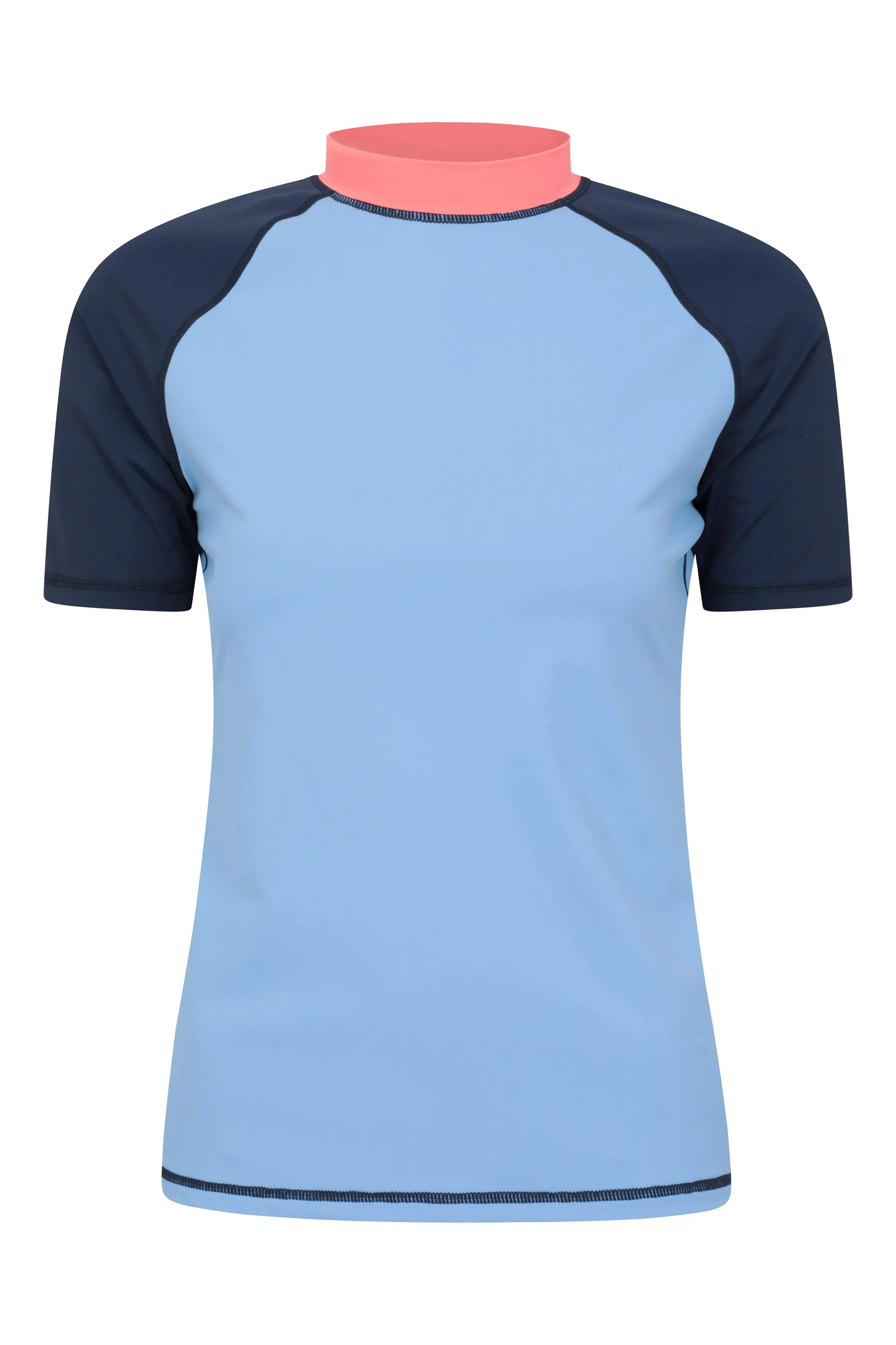 Womens UV Rash Vest - Blue - Blue - Size: 16 - Mountain Warehouse - FashionsVida